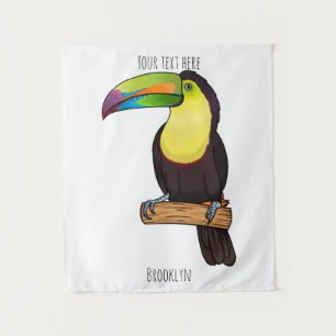 Tenture Illustration d'oiseau toucain à bec de Keel