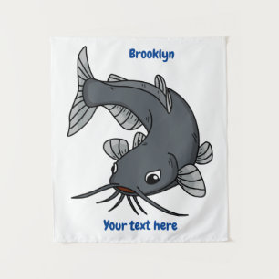 Tenture Illustration du poisson-chat mignon