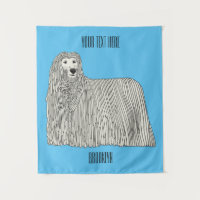 Illustration Komondor pour chien