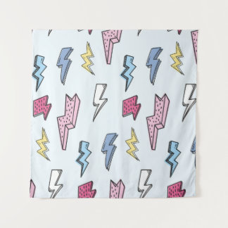 Tenture Illustration vintage sans fil tonnerre