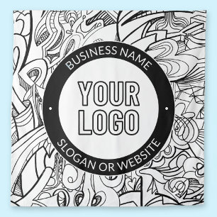 Tenture Illustrations de style moderne et votre logo avec