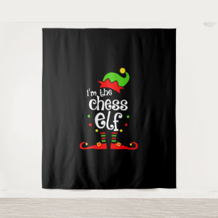 Tenture im chess elf xmas famille ami cadeau de noël