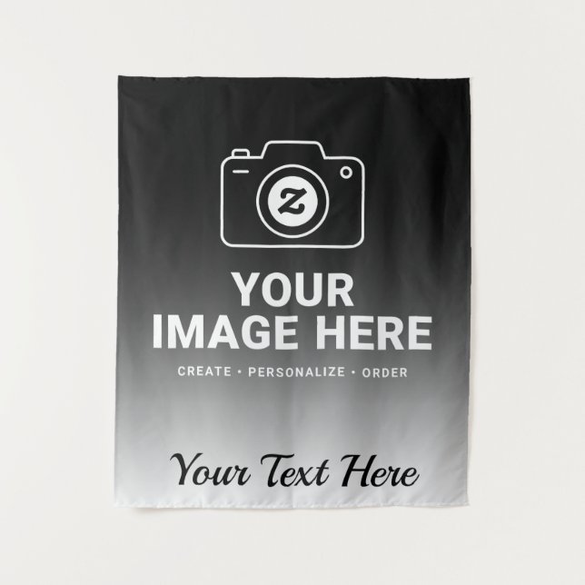 Tenture Image et texte dégradés (Devant)