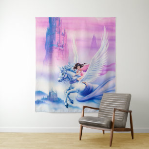 Tenture Imaginaire de grande taille Princess Unicorn tapis