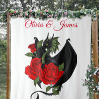 Imaginaire de Roses rouges Dragon Noir