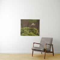 Impression d'art de champignon serein dans une for
