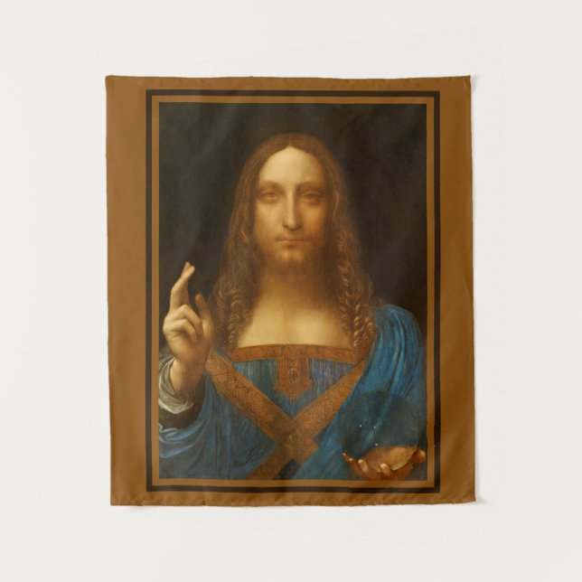 TENTURE IMPRESSION D'ART FINE SALVATOR MUNDI  (Devant)