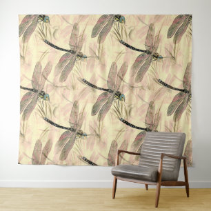 Tenture Impression vintage de libellule