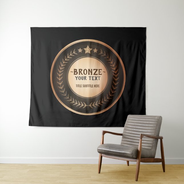 Tenture IMPRIMER do-it-yourself MÉDAILLE Champion de bronz (En situation (horizontale))