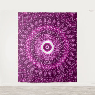 Tenture Indien Mandala rose moderne élégant Yoga Boho Cute