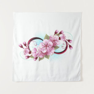 Tenture Infinité avec les fleurs Sakura