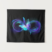 Infinité brillante avec papillon magique