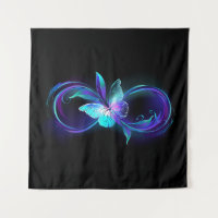 Infinité brillante avec papillon magique