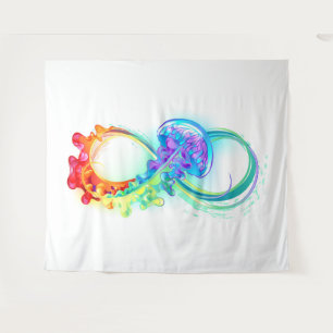 Tenture Infinity avec Rainbow Jellyfish