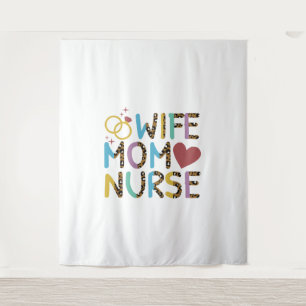 Tenture Infirmière maman femme amour