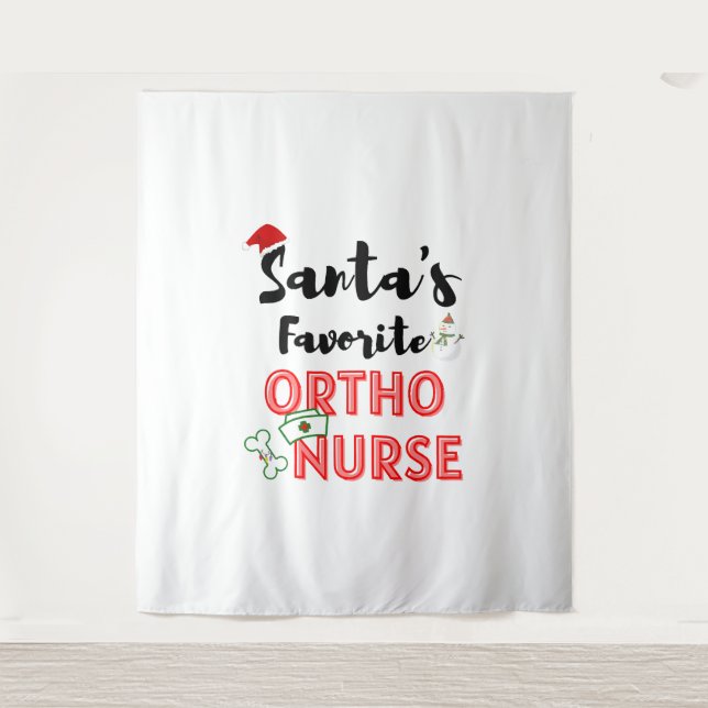 Tenture infirmière orthopédique de Noël (Devant)