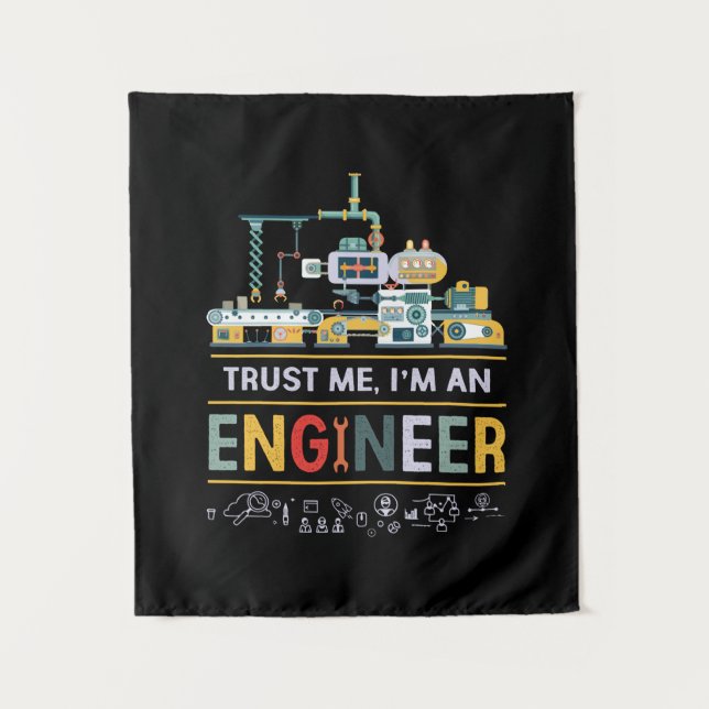 Tenture Ingénieur Je Suis Ingénieur (Devant)