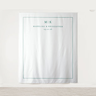 Tenture Initiales minimalistes sarcelles sophistiquées