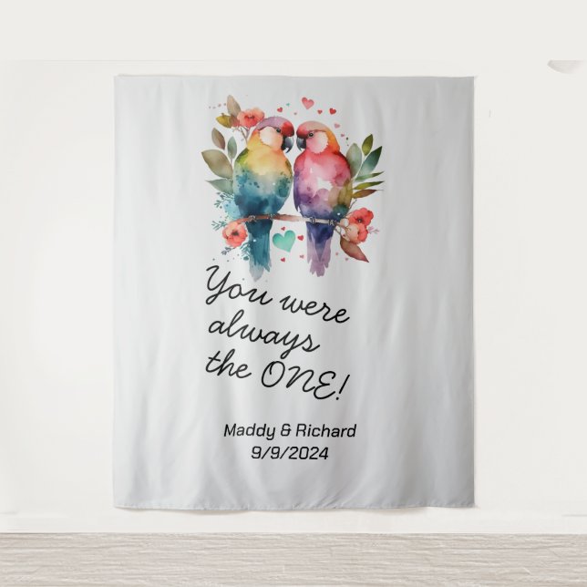 Tenture Inséparables. Tu as toujours été l'UN ! (Devant)