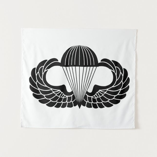 Tenture Insigne de parachutiste (Devant (Horizontal))