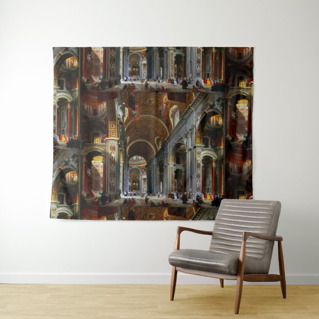 Tenture Intérieur de la basilique Saint-Pierre, Rome (En situation (horizontale))