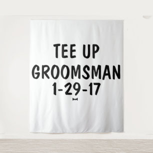 Tenture Invitation de golf Groomsman