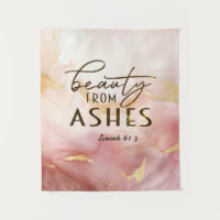 Isaïe 61 3 Beauté de Ashes Bible Verse Rose