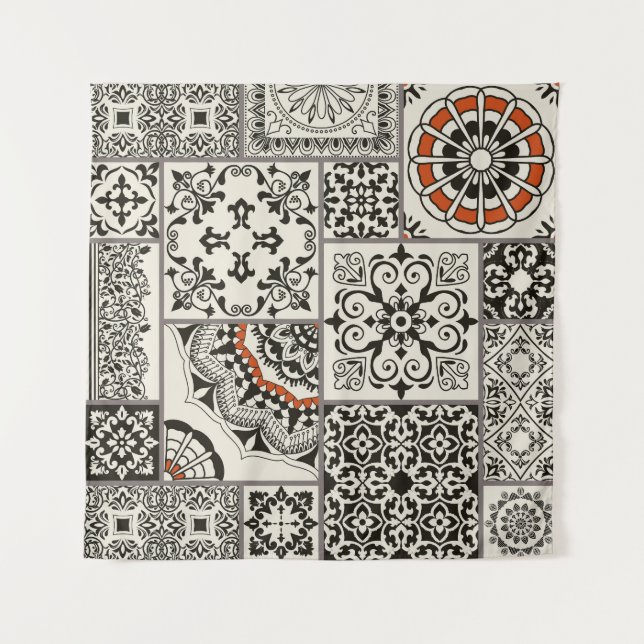 Tenture Islam Arabe Majolica Carreaux (Devant)