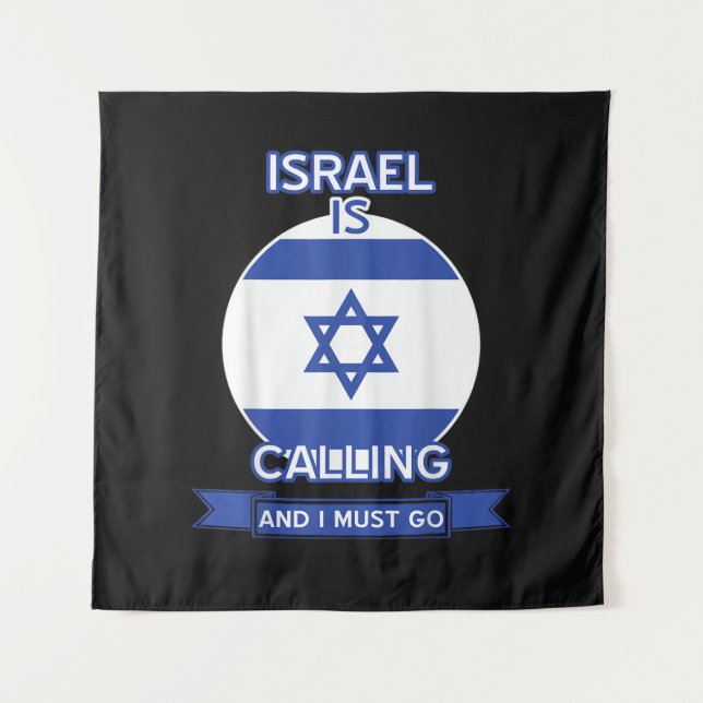 Tenture Israel Is Calling And I Must Go  (Devant)