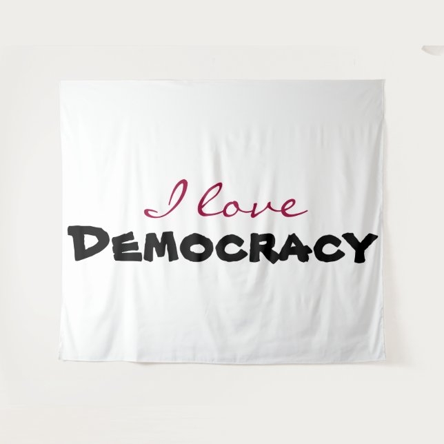 Tenture J'adore [personnaliser] (Devant (Horizontal))