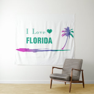 Tenture J'Aime Florida Colorful Green