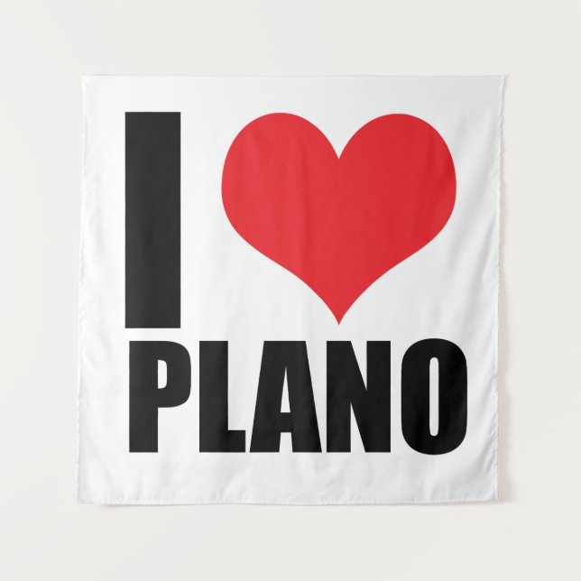 Tenture J'aime Plano (Devant)