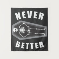 Jamais Meurt À L'Intérieur Du Squelette Halloween