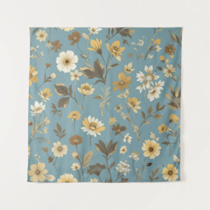 Tenture Jardin Bleu