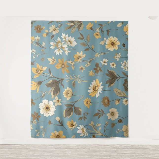 Tenture Jardin Bleu (Devant)
