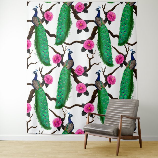 Tenture Jardin de Peacock (En situation)