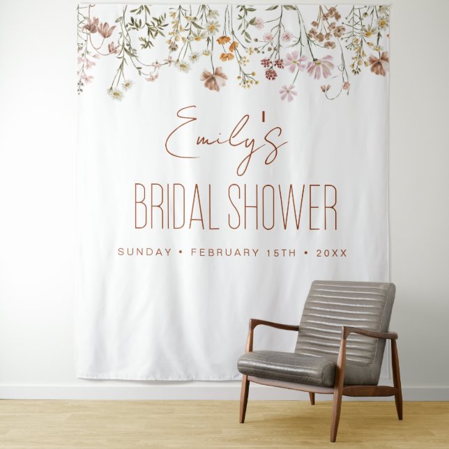 Tenture Jardin fleur sauvage Fête des mariées En Fleur (En situation)