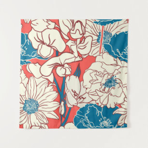 Tenture Jardin Floral Élégant : Conception Vintage et tran