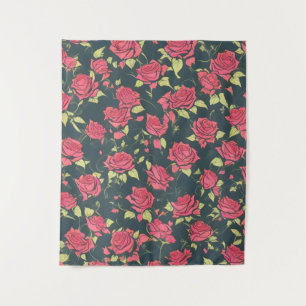 Tenture Jardin Rose romantique