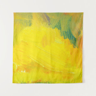 Tenture jaune abstraite texture aol peint. essai à tirage