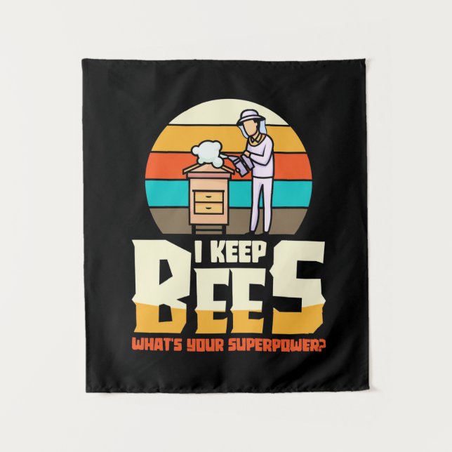 Tenture Je garde des abeilles (Devant)
