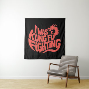 Tenture Je me battais pour le kung fu
