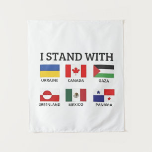 Tenture Je Suis Avec Le Canada Mexique Gaza Ukraine