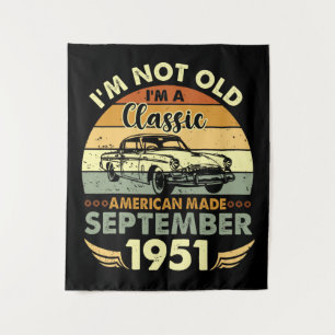 Tenture Je suis classique américain fait septembre 1951 An