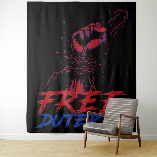 Tenture Je Suis Pour Duterte Free DU30 Free Duterte (En situation)