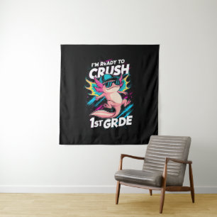 Tenture Je suis prêt à écraser la rentrée des axolotls de 