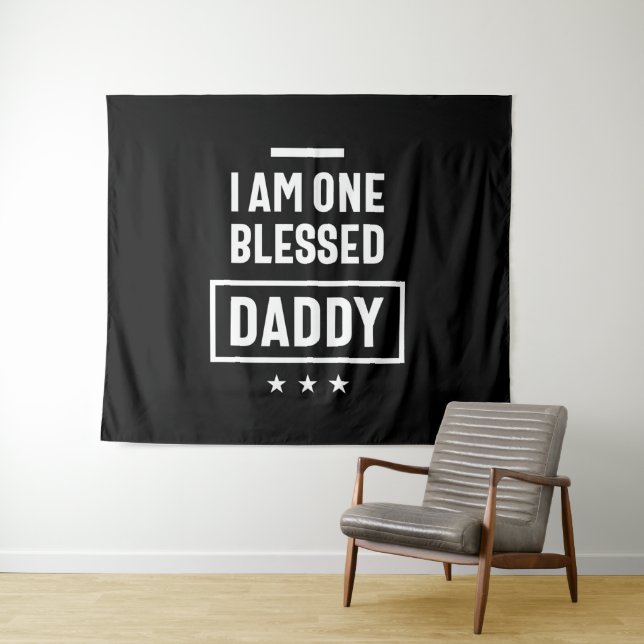 Tenture Je Suis Un Béni Papa | Cadeau Père (En situation (horizontale))
