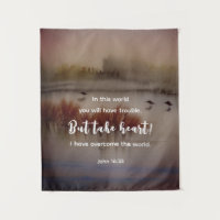 Jean 16:33 J'ai surmonté la Bible Verse Christian