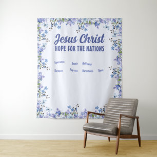 Tenture Jésus-Christ Espoir pour toutes les nations 5