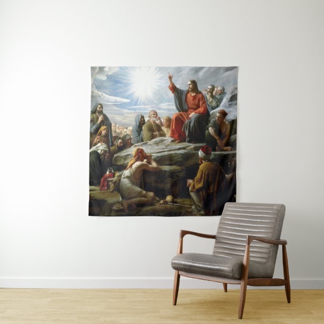 Tenture Jésus, Sermon sur la montagne, (En situation)